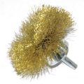 Brass Circular Flared End Brush, 2-3/4″ Brush Diameter, 1/4″ Shaft Diameter