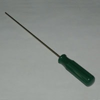 Brass Rod, Straight with Pointed Nose, 1/8" Rod Diameter, 13-3/4" Overall Length