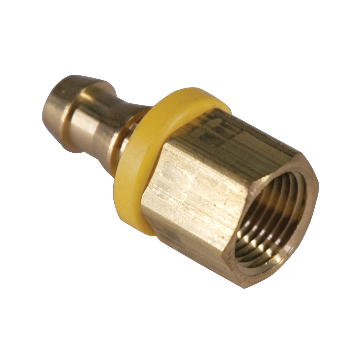 Hose Barb, 3/8" Inside Diameter Push-On, 3/8" Female NPT, Brass - Image 2