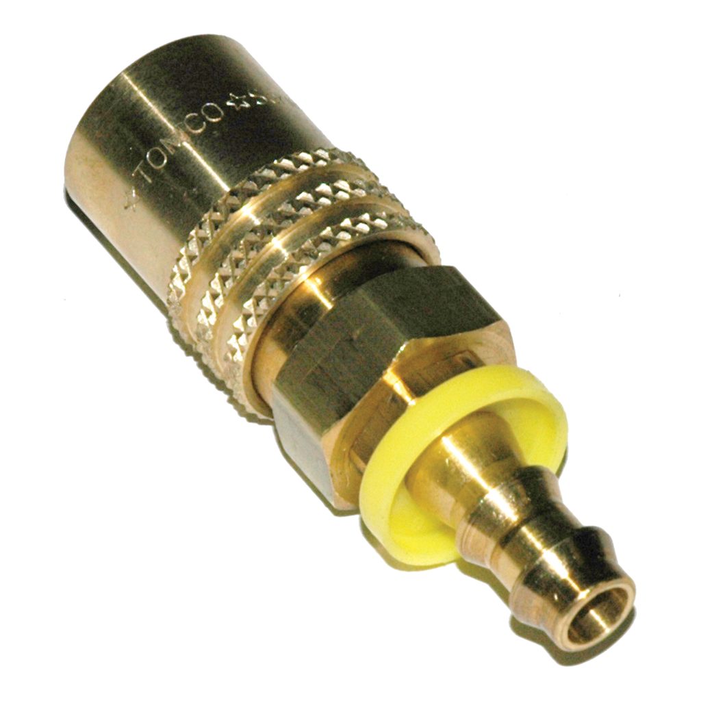 Coupler, Water, 3/8 Passage, 3/8 Hose Barb