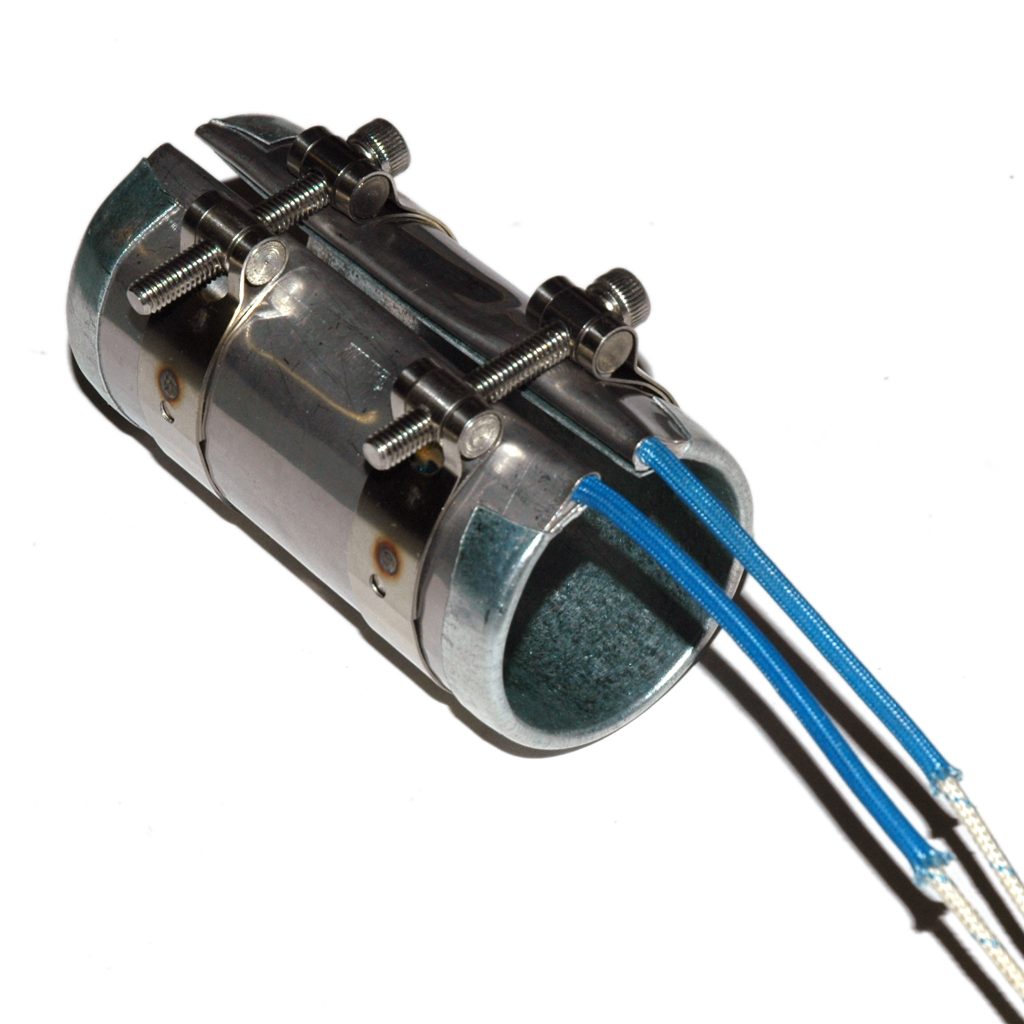 Heater Band, 1-1/2" Inside Diameter x 3-1/2" Wide, Mica, 120 Volt, 525 Watt, 12" Flex Leads