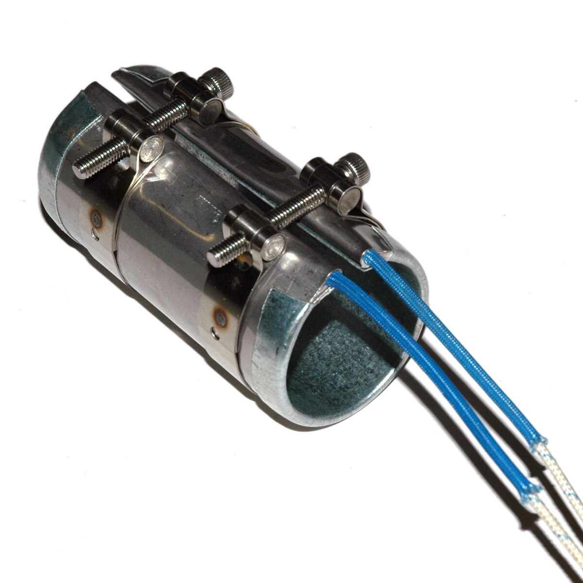 Heater Band, 1-1/2" Inside Diameter x 3-1/2" Wide, Mica, 120 Volt, 525 Watt, 12" Flex Leads - Image 1