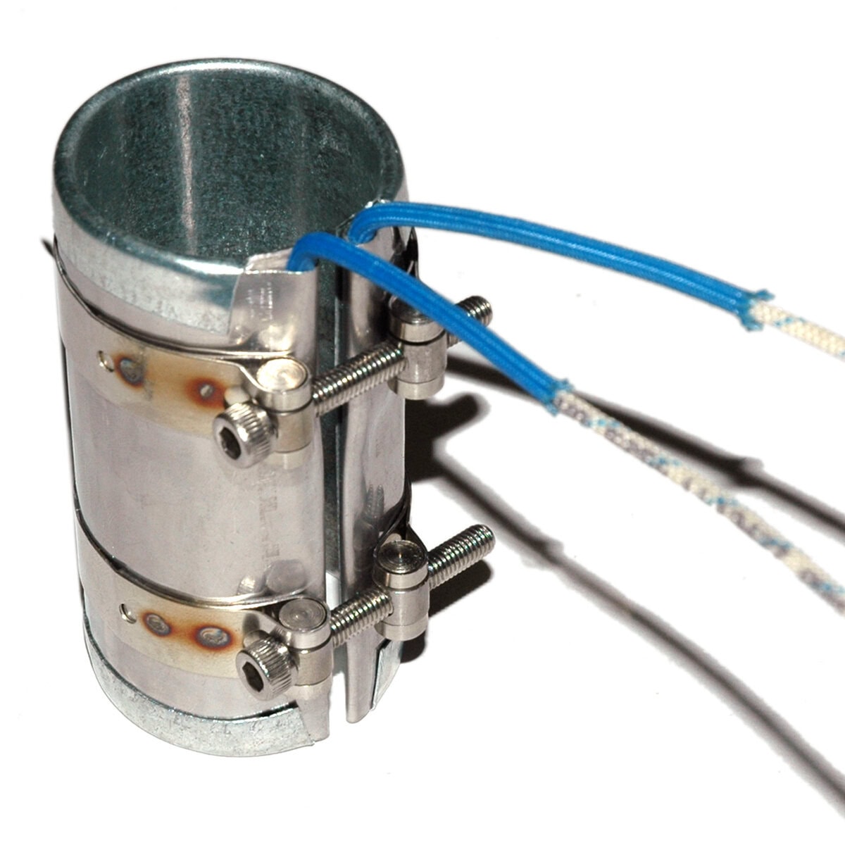 Heater Band, 1-1/2" Inside Diameter x 3-1/2" Wide, Mica, 120 Volt, 525 Watt, 12" Flex Leads - Image 2