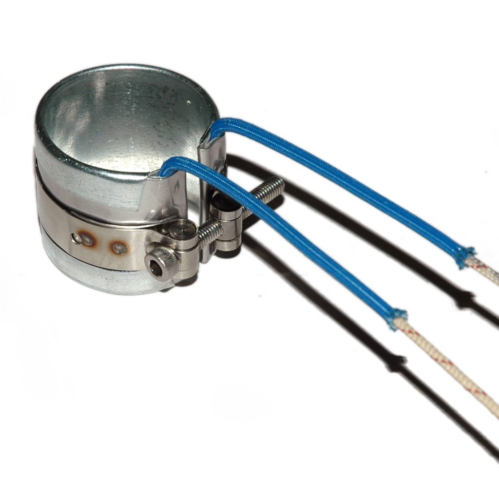 Heater Band, 1-1/2" Inside Diameter x 1-1/2" Wide, Mica, 240 Volt, 250 Watt, 12" Flex Leads