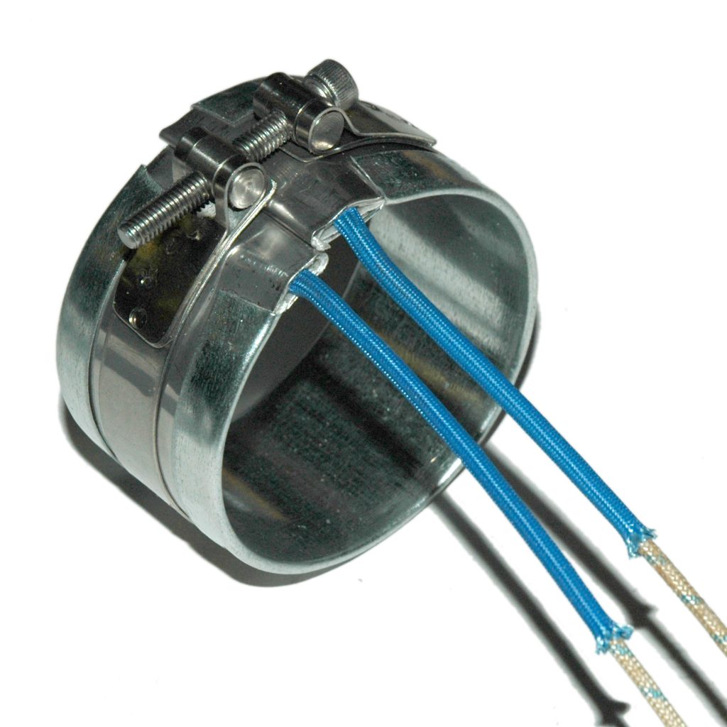 Heater Band, 2-1/2" Inside Diameter x 1-1/2" Wide, Mica, 120 Volt, 350 Watt, 12" Flex Leads