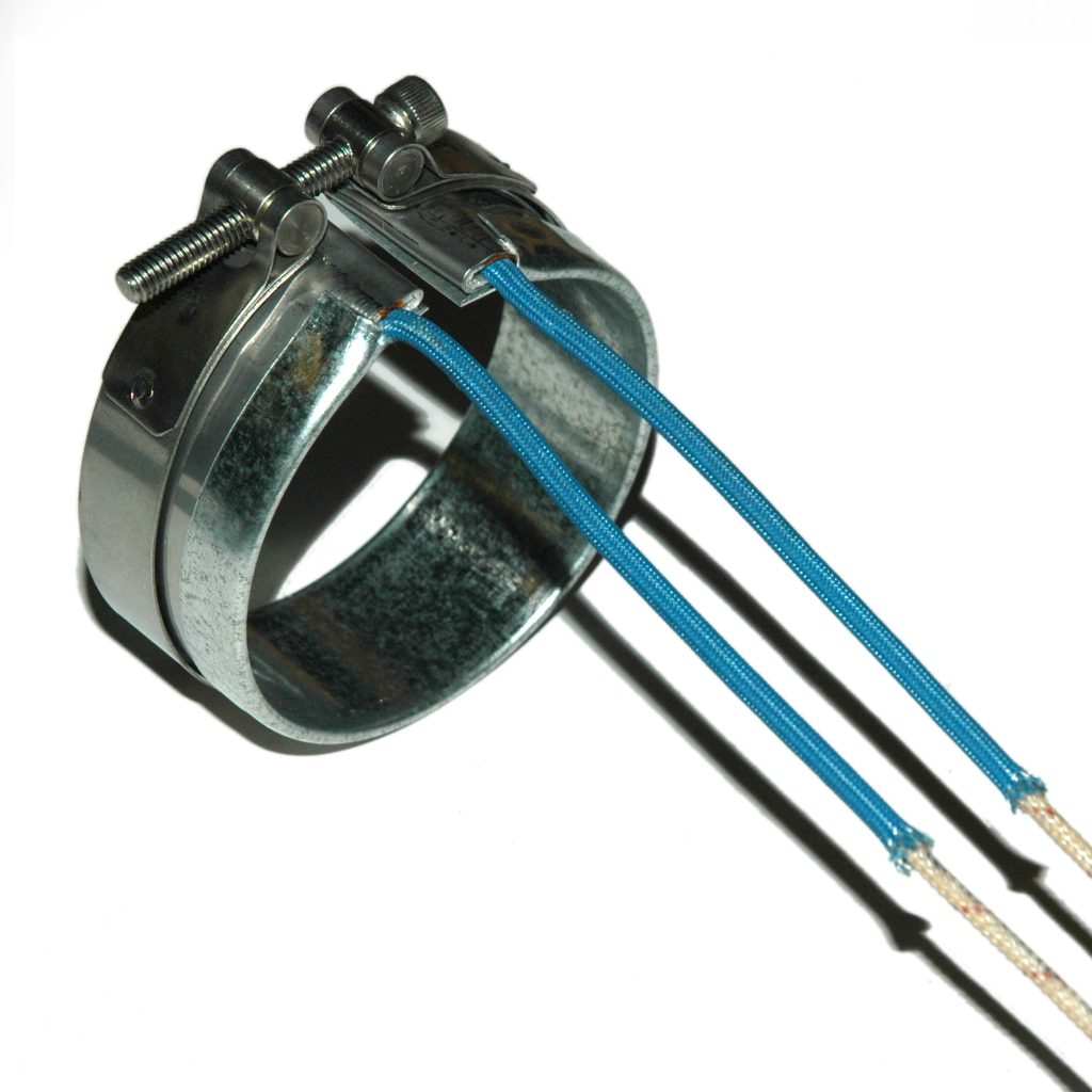 Heater Band, 2-1/2" Inside Diameter x 1" Wide, Mica, 240 Volt, 300 Watt, 12" Flex Leads