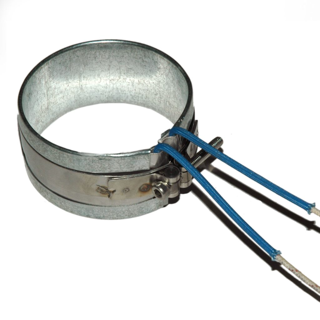 Heater Band, 3" Inside Diameter x 1-1/2" Wide, Mica, 240 Volt, 450 Watt, 12" Flex Leads