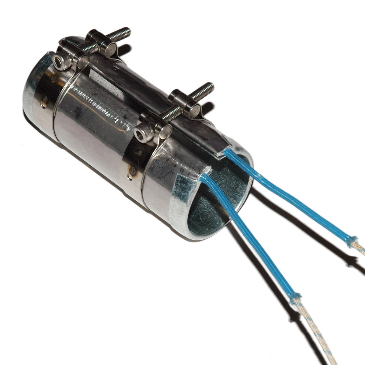 Heater Band, 1-1/2" Inside Diameter x 4" Wide, Mica, 120 Volt, 550 Watt, 12" Flex Leads - Image 1