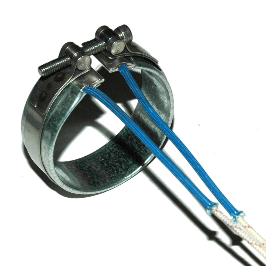 Heater Band, 2-3/8" Inside Diameter x 1" Wide, Mica, 240 Volt, 250 Watt, 12" Flex Leads