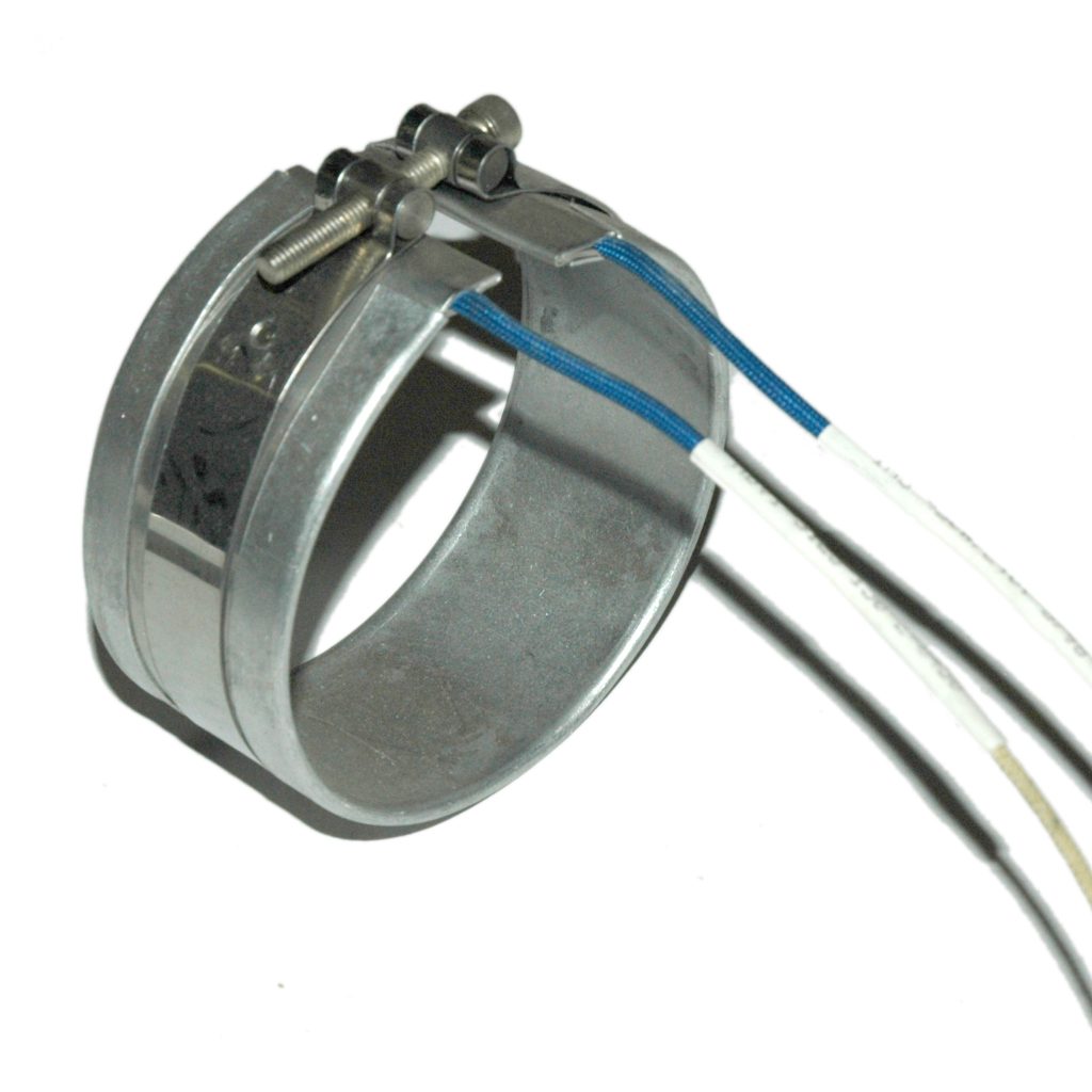 Heater Band, 3-1/8" Inside Diameter x 1-1/2" Wide, Mica, 240 Volt, 450 Watt, 12" Flex Leads