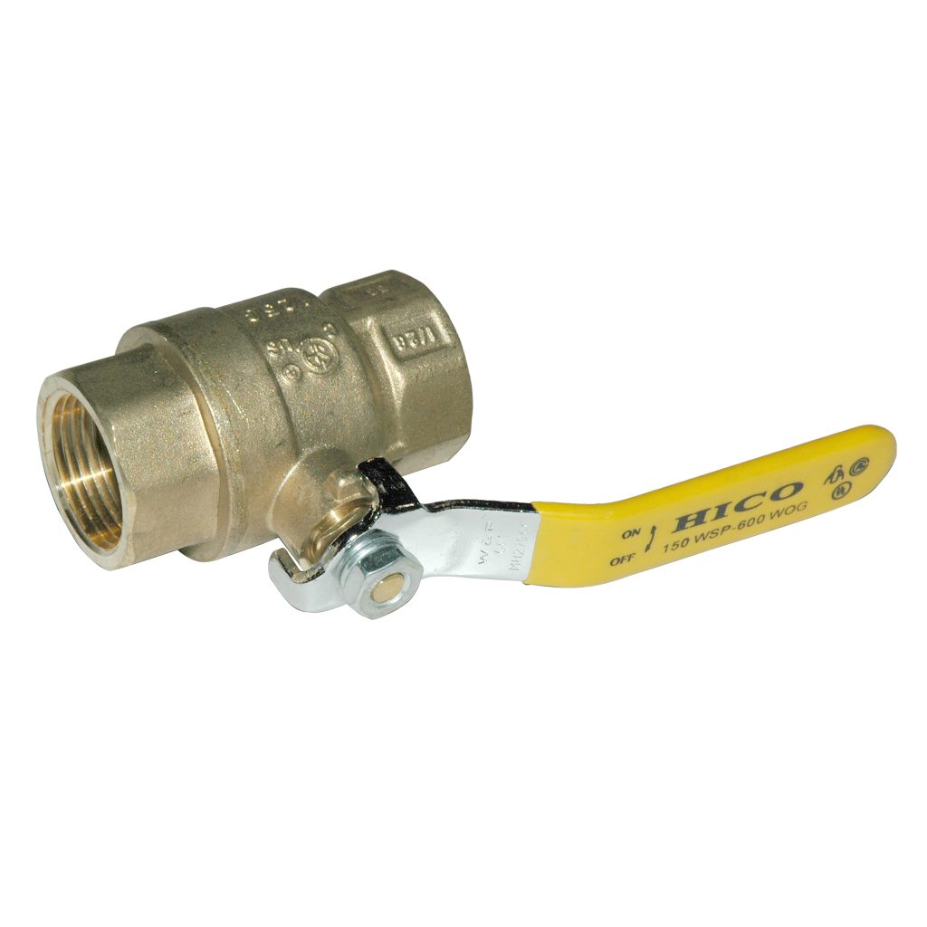 Ball Valve, 1" Female NPT, Full Port, Brass
