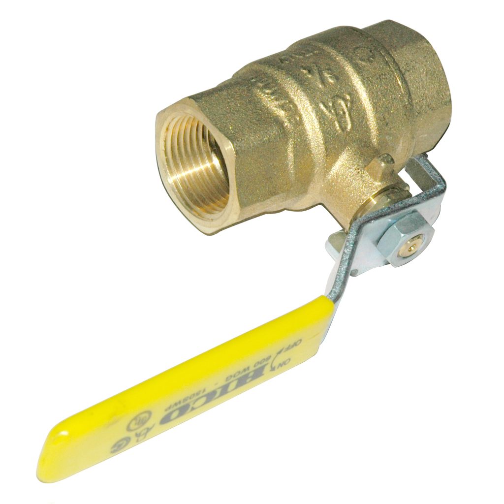 Ball Valve, 3/4" Female NPT, Full Port, Brass