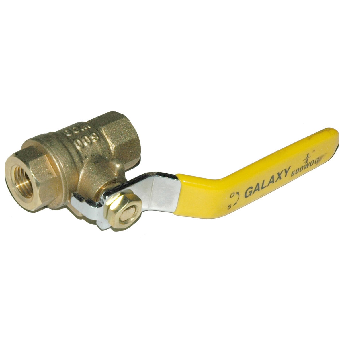 Ball Valve, 1/4" Female NPT, Full Port Brass - Image 1