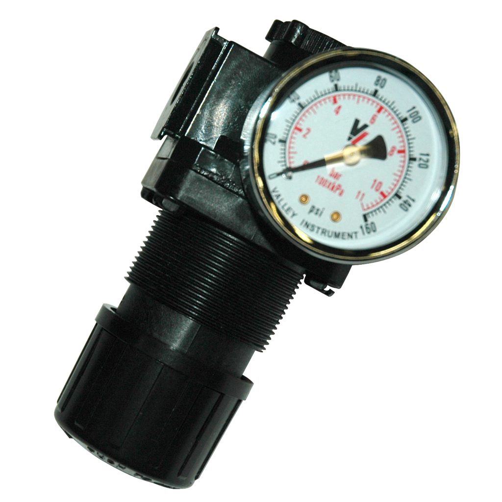 Air Pressure Regulator, 1/4" NPT, with Gauge