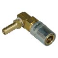 Coupler, Valved, 90 Deg, 3/8" x 3/8" - Image 1