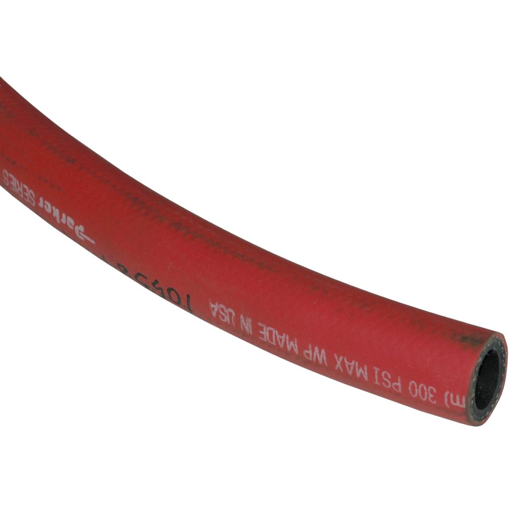 Hose, Water/Air, 3/4" Inside Diameter, 300 psi, Red, 1.156" Outside Diameter