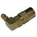 Coupler, 3/8″ Passage, 90 Degree, 3/8″ Inside Diameter Hose, 316 Series.