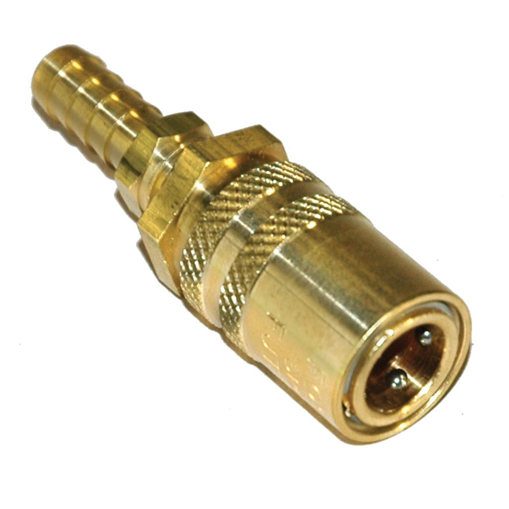 Coupler, 3/8" Passage, 3/8" Hose Barb Straight, 306 Series.