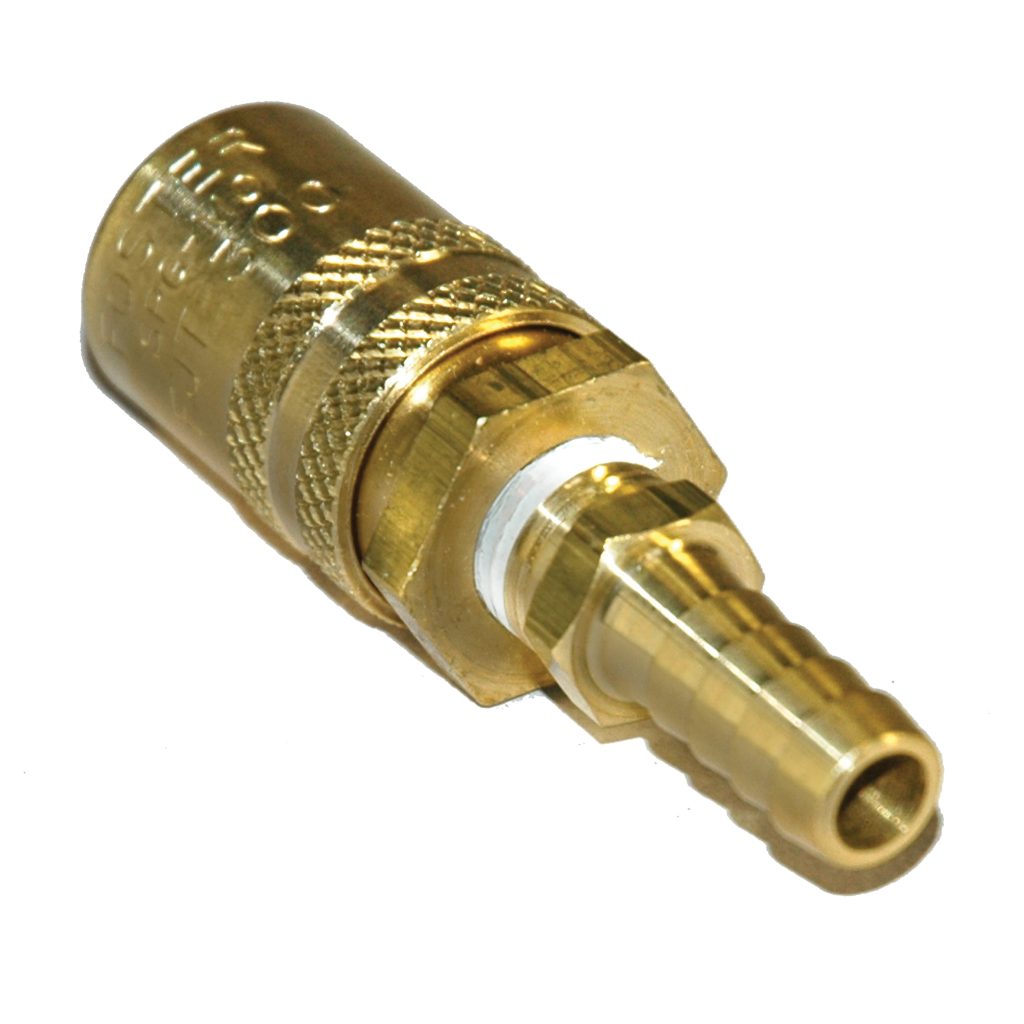 Coupler, 3/8" Passage, 3/8" Hose Barb Straight, 306 Series.