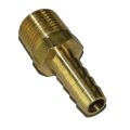 Hose Barb, 3/8″ Inside Diameter hose, 3/8″ Male NPT, Straight, Brass