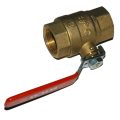Ball Valve, 1-1/4" Female NPT, Full Port, Brass - Image 2