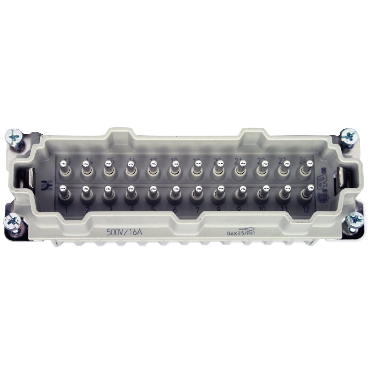 Plastic Male Insert with pin Contacts - Image 1