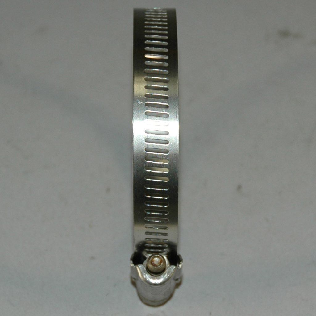 Hose Clamp, Worm Gear, Standard, 1/2" Wide Clamp # 40, Size Range: 1" to 3" Diameter