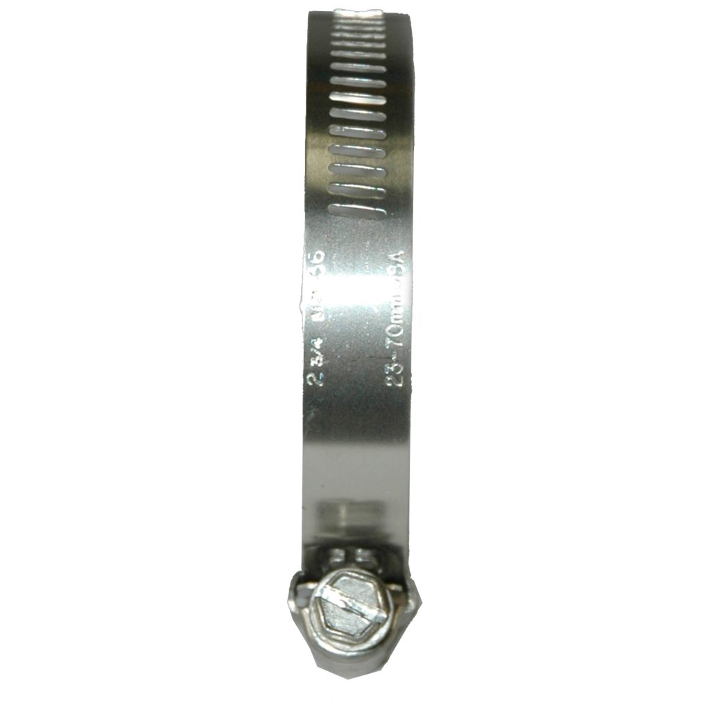 Hose Clamp, Worm Gear, Standard, 1/2" Wide Clamp # 36, Size Range: 1-3/4" to 2-3/4" Diameter