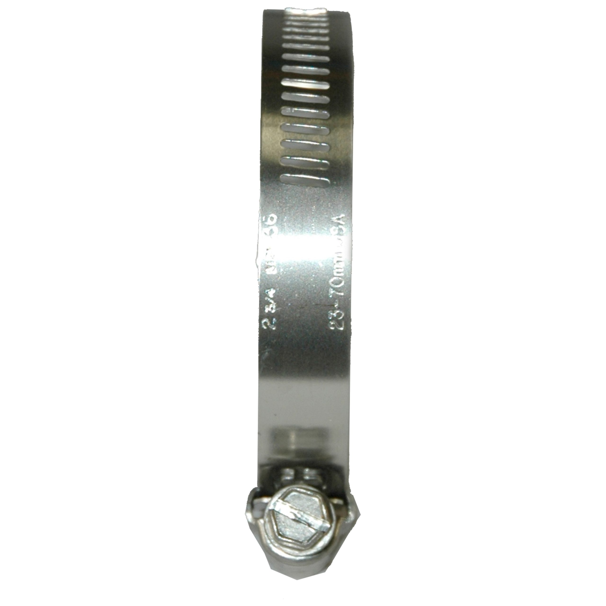 Hose Clamp, Worm Gear, Standard, 1/2" Wide Clamp # 36, Size Range: 1-3/4" to 2-3/4" Diameter - Image 2
