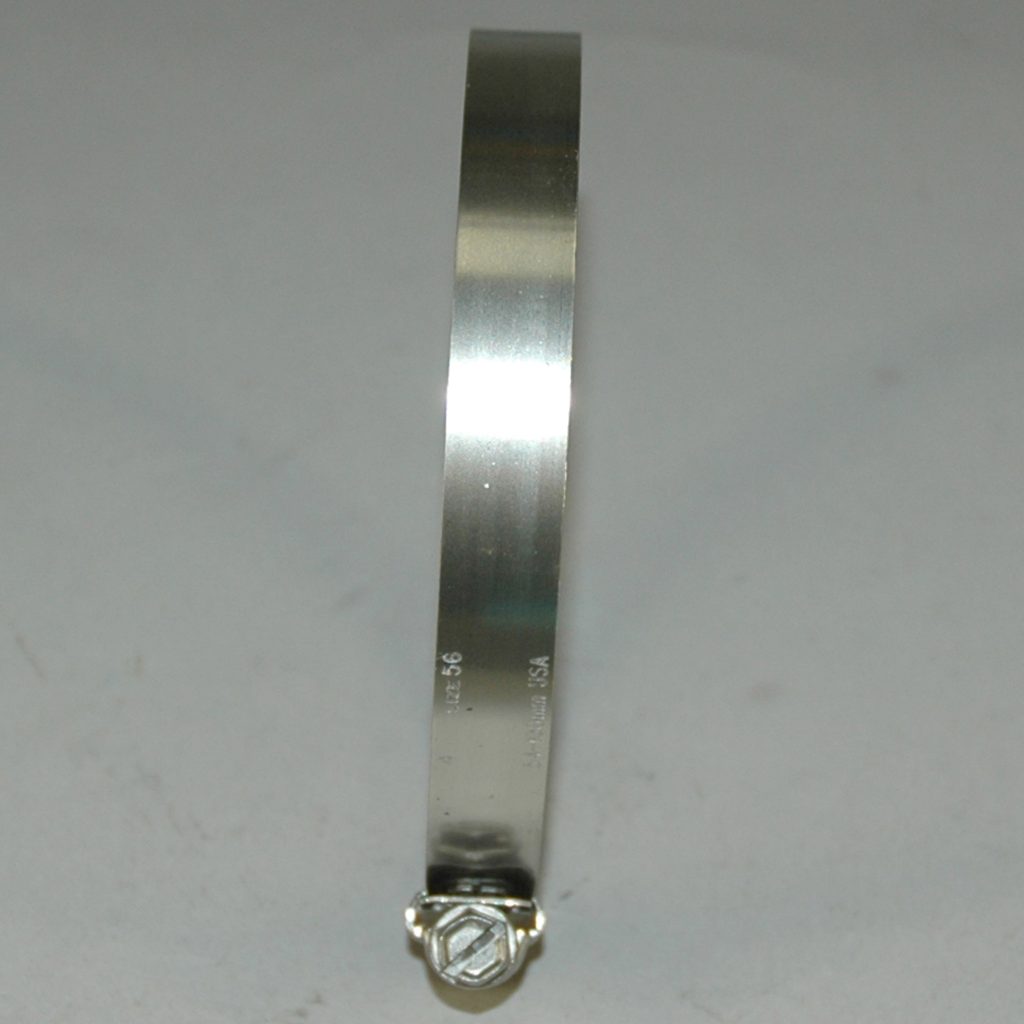Hose Clamp, Worm Gear, Standard, 1/2" Wide Clamp # 56, Size Range: 3" to 4" Diameter