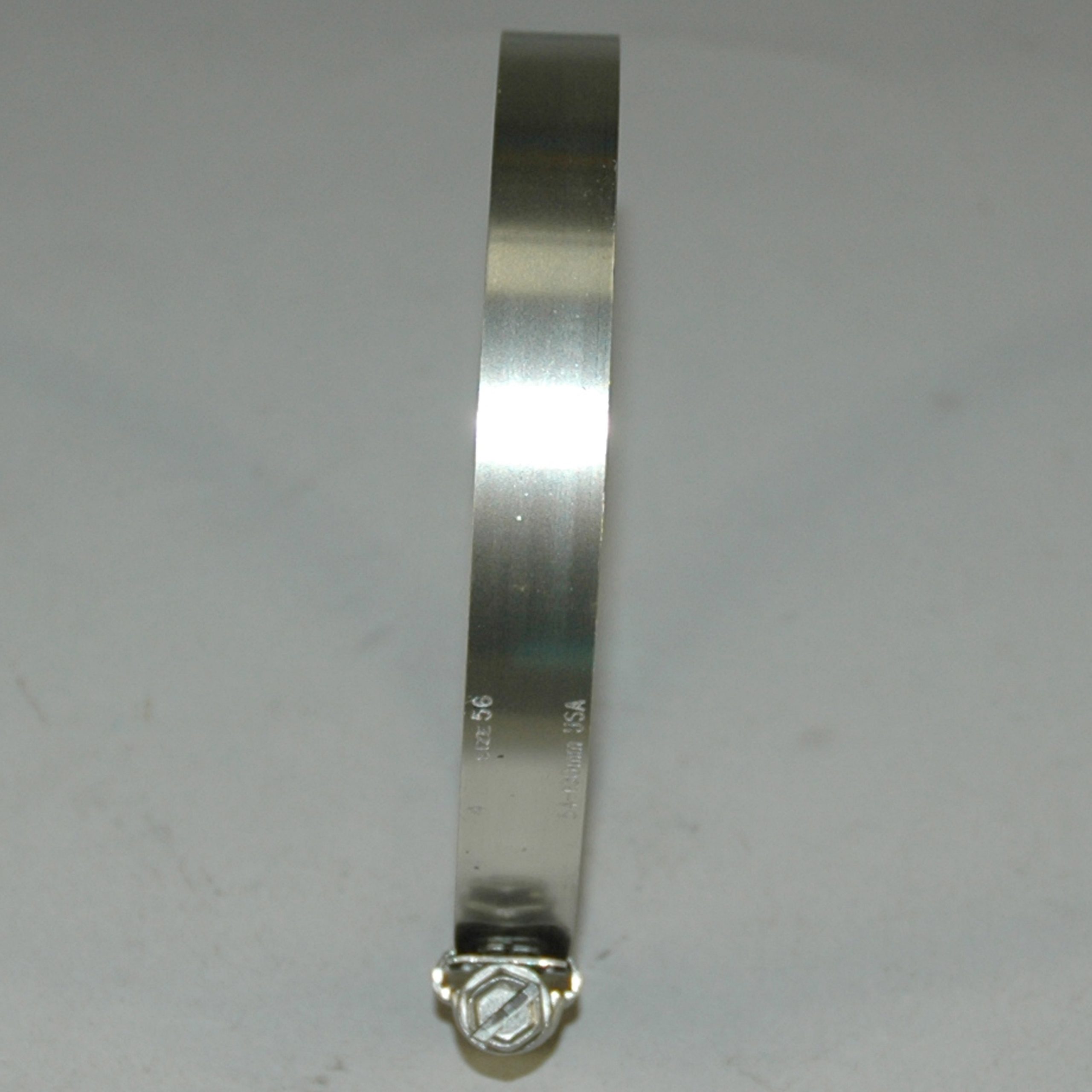 Hose Clamp, Worm Gear, Standard, 1/2" Wide Clamp # 56, Size Range: 3" to 4" Diameter - Image 2