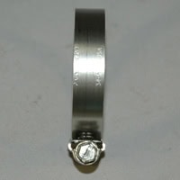 Hose Clamp, Worm Gear, Standard, 1/2" Wide Clamp # 28, Size Range: 1-1/4" to 2-1/4" Diameter