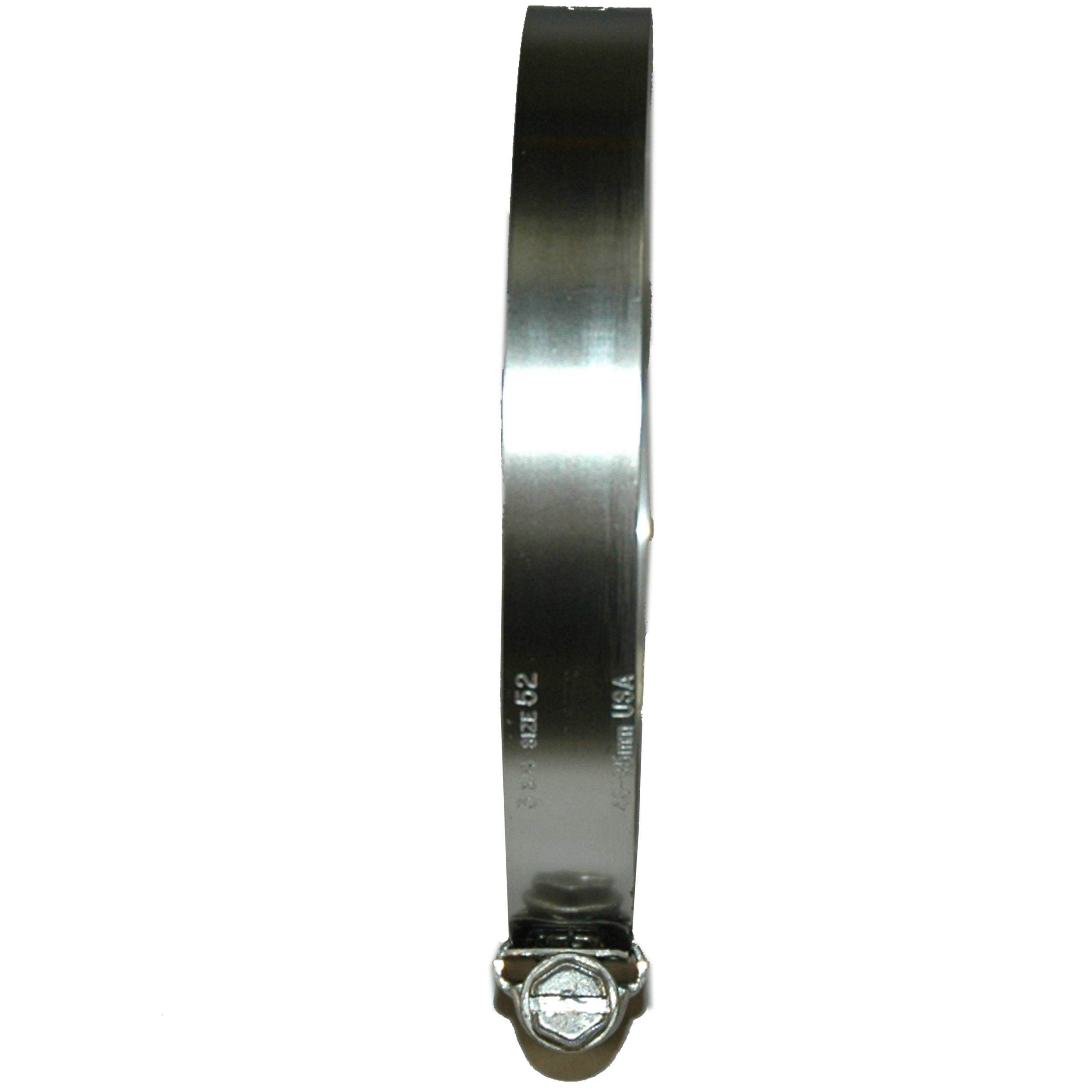 Hose Clamp, Worm Gear, Standard, 1/2" Wide Clamp # 52, Size Range: 2-3/4" to 3-3/4" Diameter - Image 2