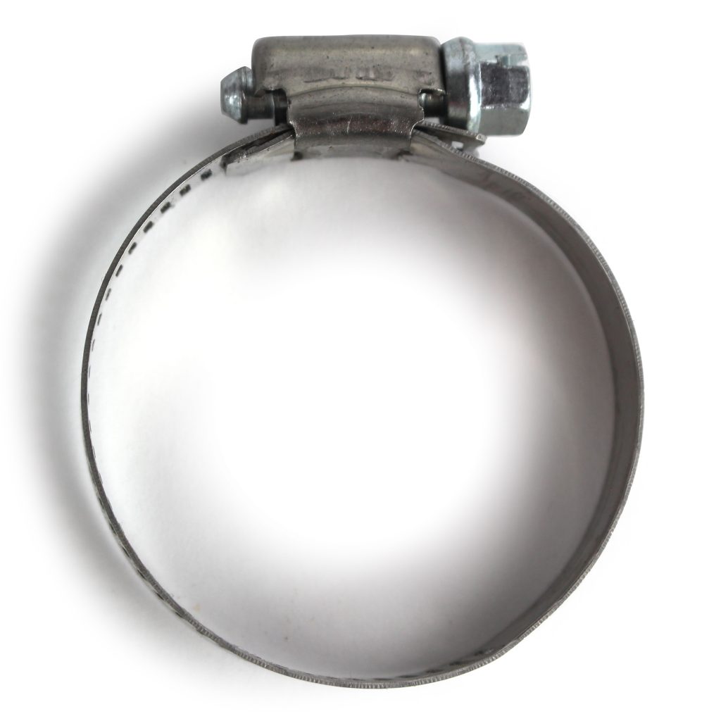 Hose Clamp, Worm Gear, Standard, 1/2" Wide Clamp # 24, Size Range: 1" to 2" Diameter