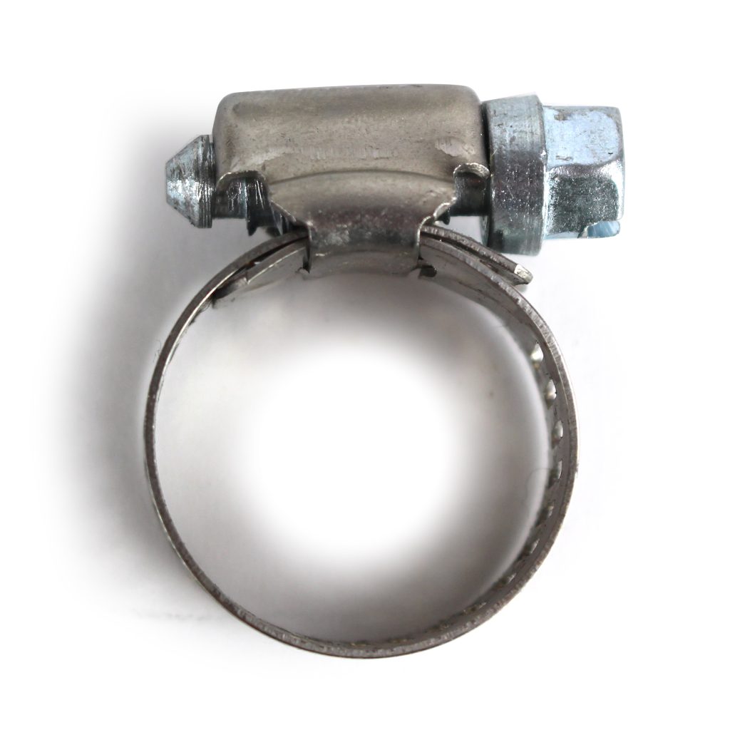 Hose Clamp, Worm Gear, Standard, 1/2" Wide Clamp # 6, Size Range: 3/8" to 7/8" Diameter