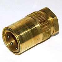 Coupler, Socket Body Only, 1/2" Passage, 1/2" Female NPT, Non-Valved, Non-Locking, 500 Series.