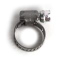Hose Clamp, Worm Gear, Micro Size, 5/16" Wide Clamp # 4, Size Range: 5/16" to 5/8" Diameter - Image 1