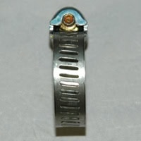 Hose Clamp, Worm Gear, Micro Size, 5/16" Wide Clamp # 6, Size Range: 7/16" to 25/32" Diameter