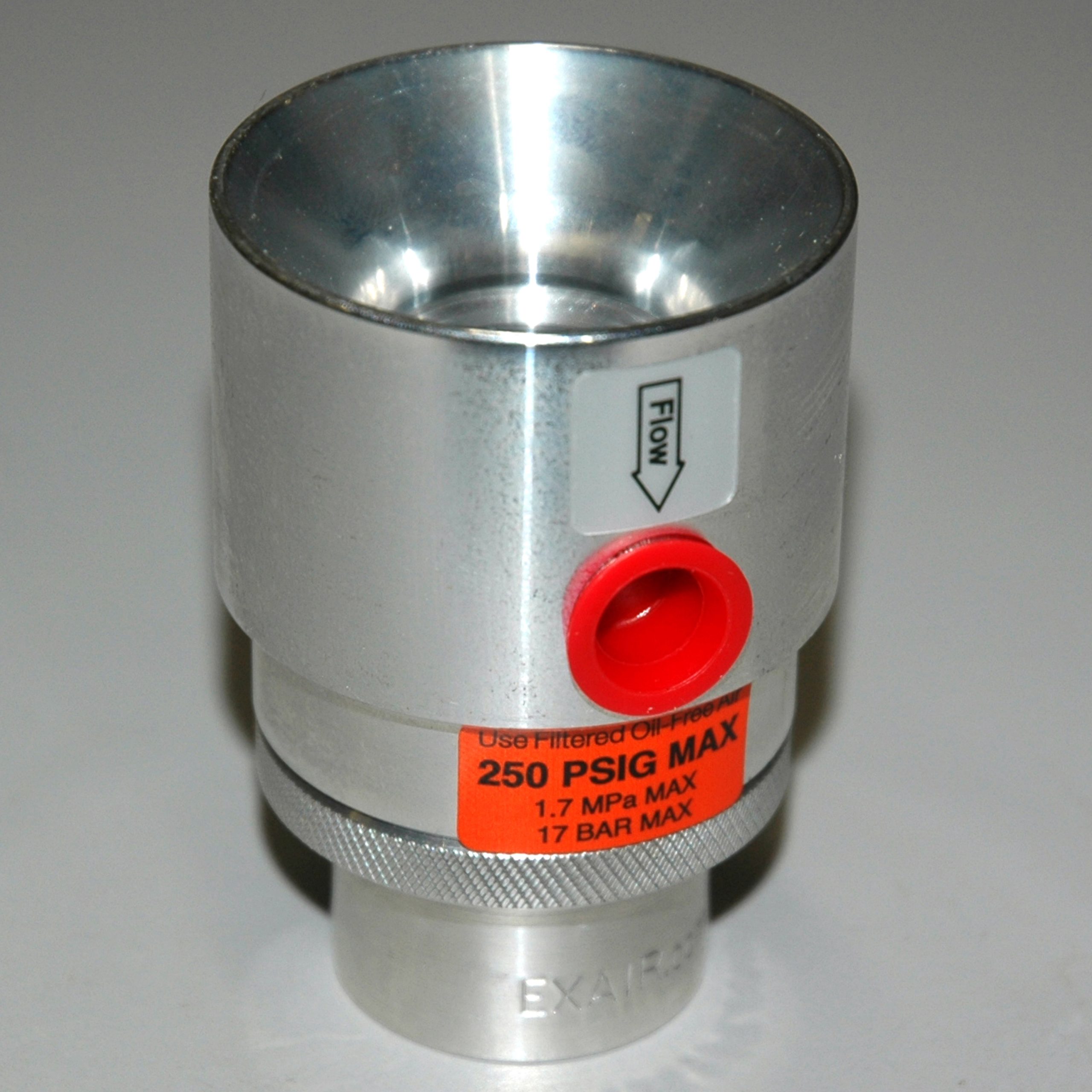 Replacement Eductor, New Style, Aluminum, for MHL3-ME20, MHL3-PHL1000 Pneumatic Loader. - Image 1