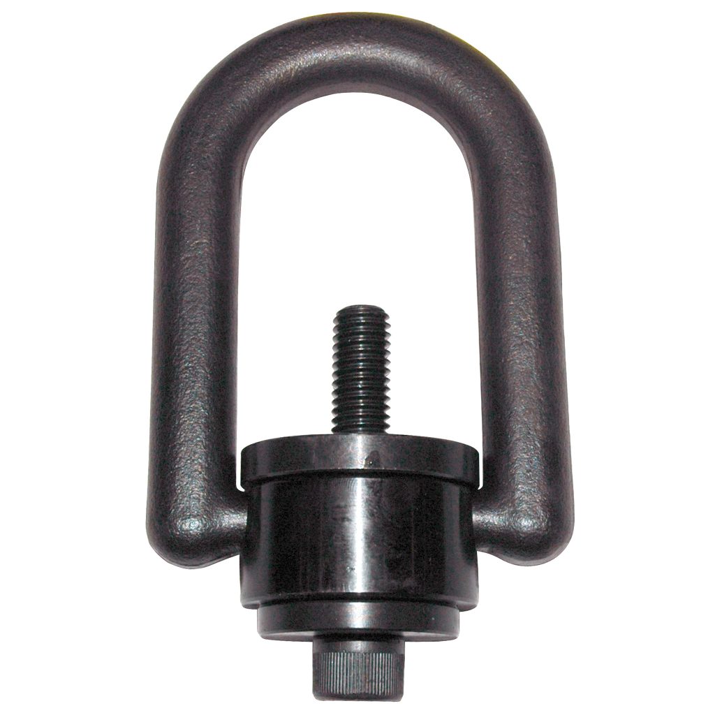 Hoist Ring, Standard Size, Rated Load: 2500 lb. 1/2"-13 Thread Size, 1.25" Thread Length