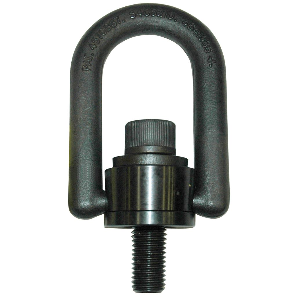Hoist Ring, Standard Size, Rated Load: 5000 lb. 3/4"-10 Thread Size, 1.5" Thread Length
