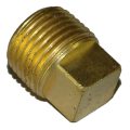 Plug, Square Head, Cored, 1/2" NPT, Bronze - Image 2
