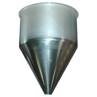 Conical Hopper, 16" Diameter with 9-3/8" Straight