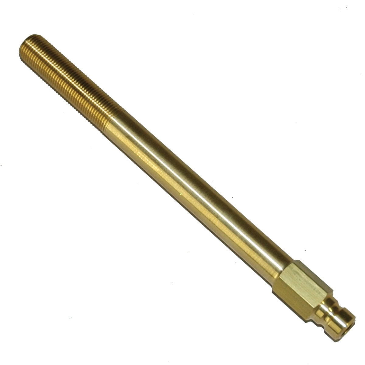 Plug, Water Extension, 200 Series, 1/4" Passage, 5-1/2" Length, 1/8" NPT, Brass - Image 1