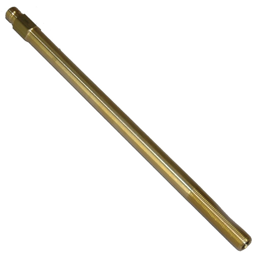 Plug, Water Extension, 200 Series, 1/4" Passage, 8-1/2" Length, 1/8" NPT, Brass