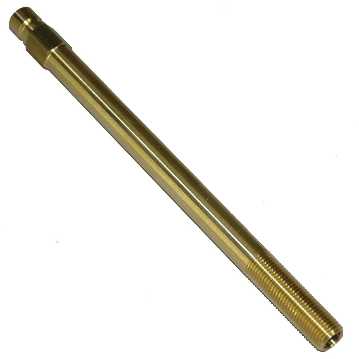 Plug, Water Extension, 300 Series, 3/8" Passage, 8-1/2" Length, 1/4" NPT, Brass - Image 2