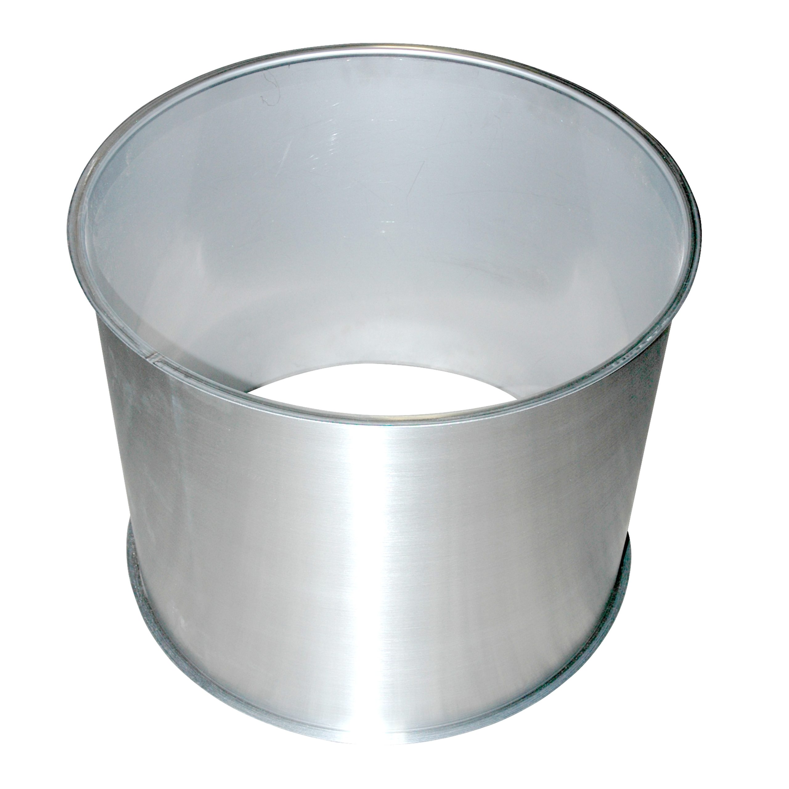 Hopper Extension Cylinder, 20" High for 24" Diameter Hoppers, 304 Stainless Steel - Image 1