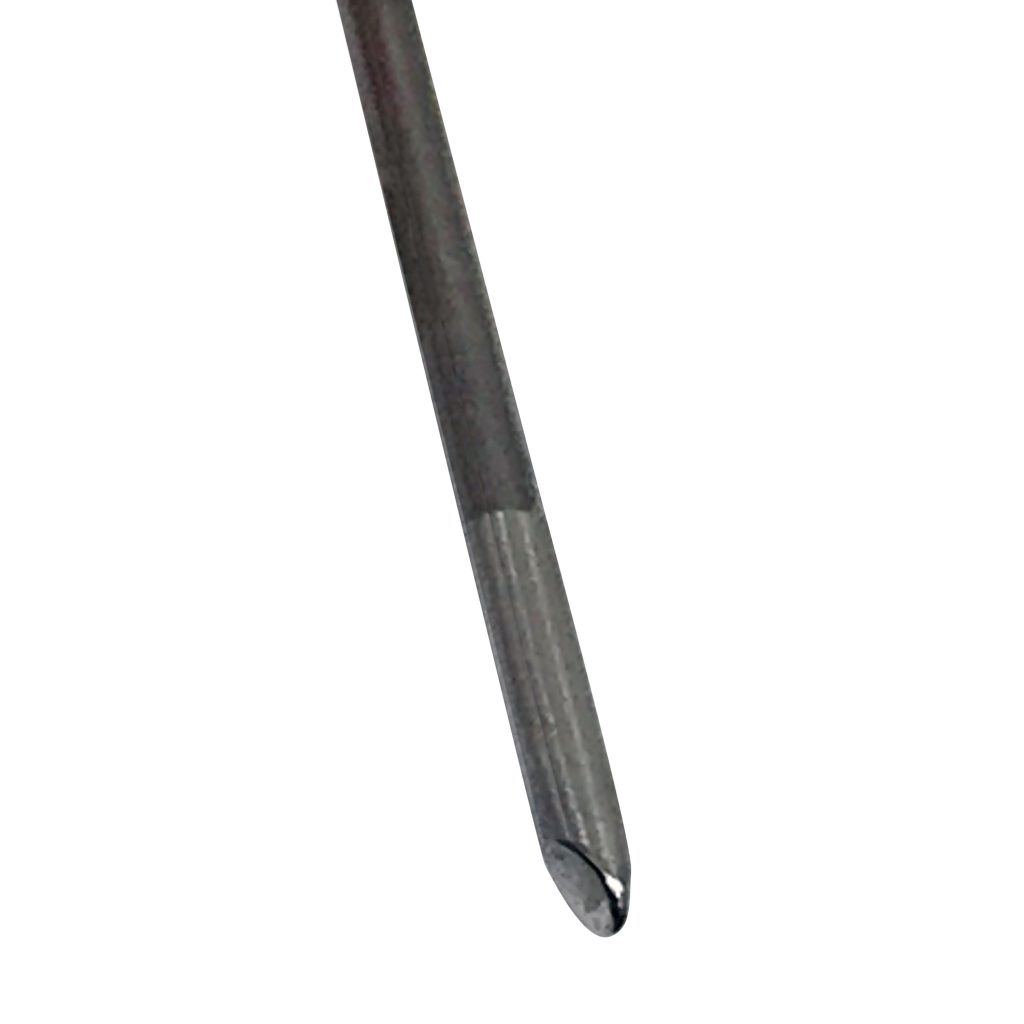Piercing End Probe, 6" Stainless Steel Probe, 6" Handle, 24" Coiled Cord, with Male Plug