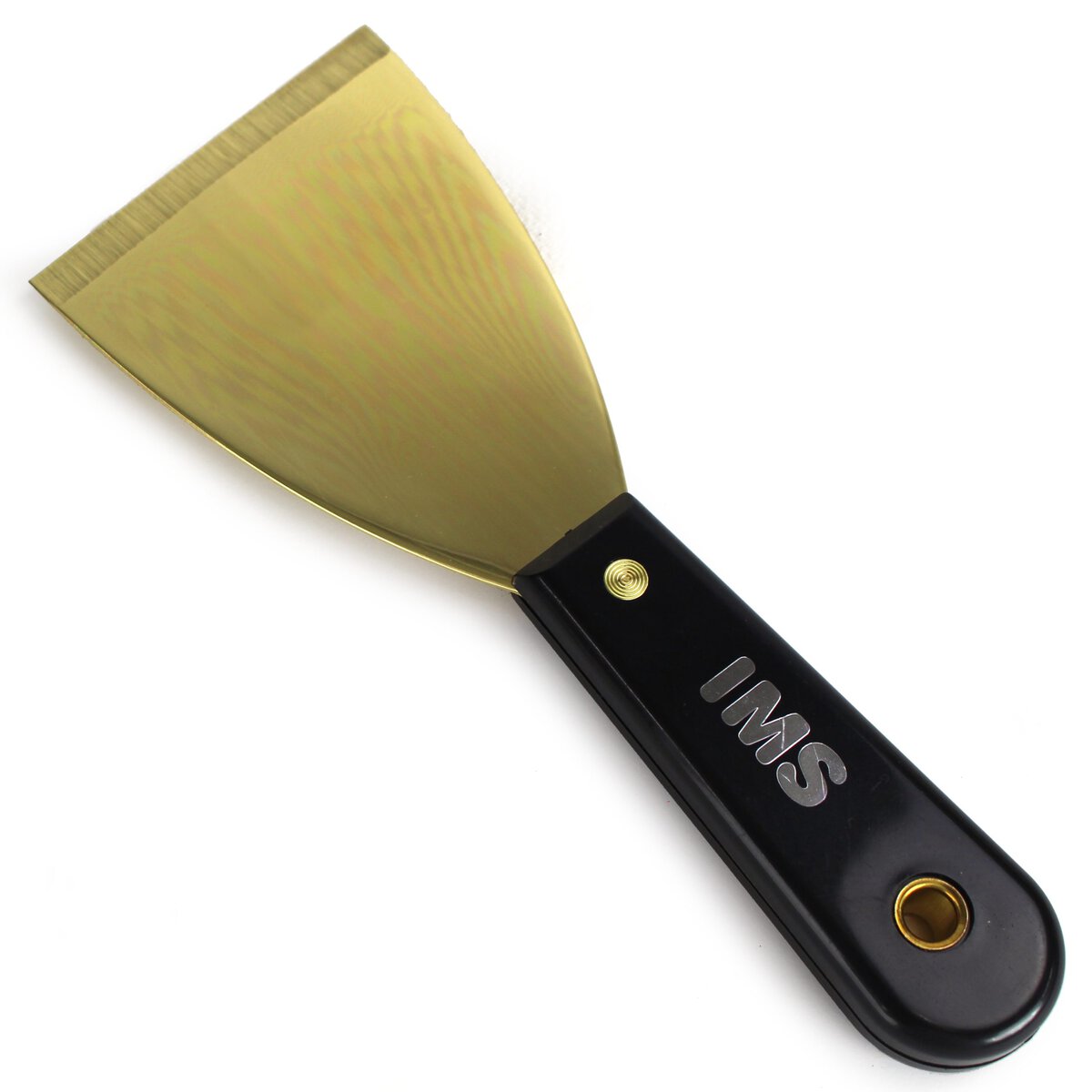 Brass Scraper with Handle, Flat, 3" Blade Width, 8" Overall Length - Image 1