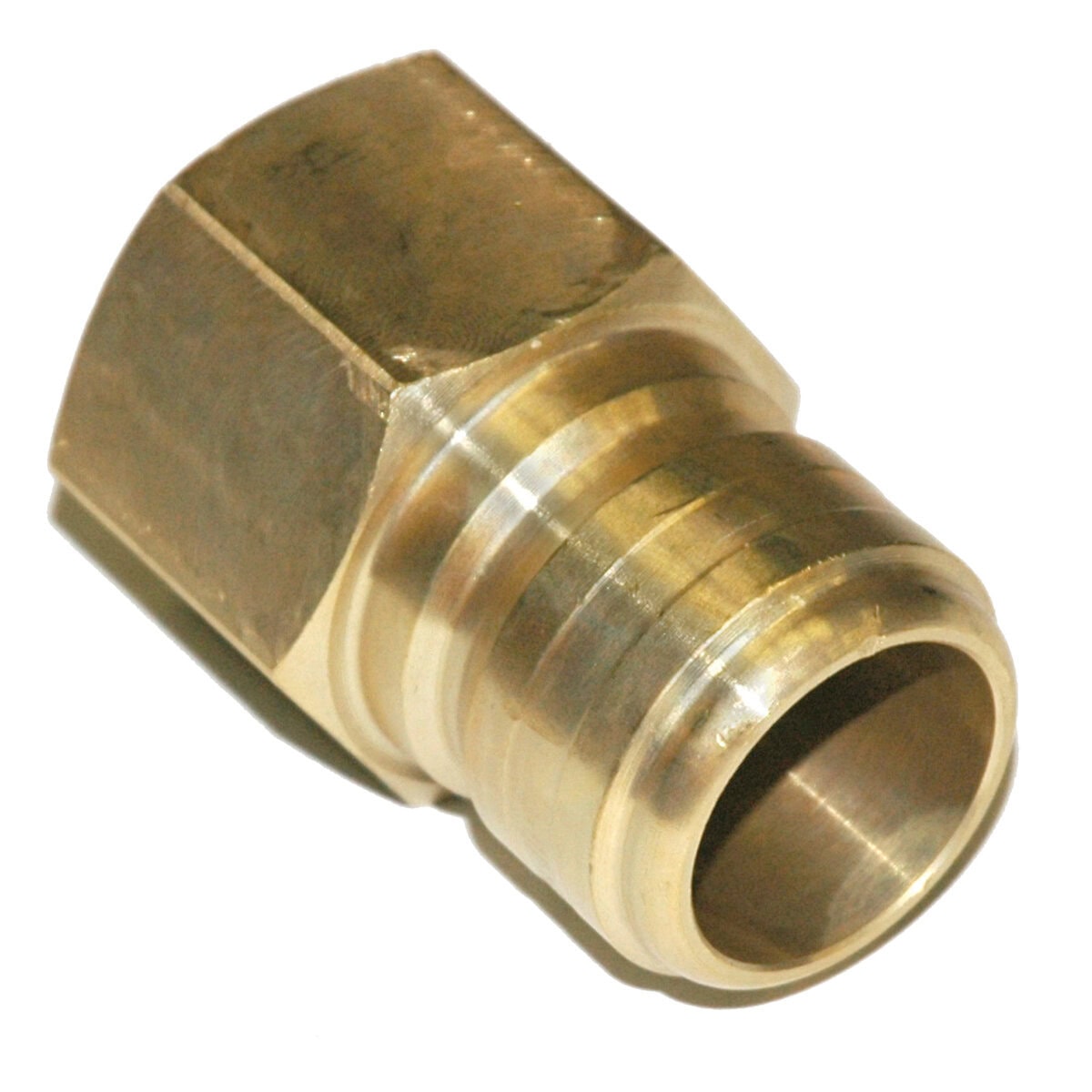 Plug, ST Series, 1/8" Body, 1/8"-27 Female NPT, Brass - Image 1